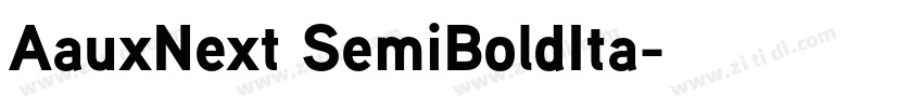 AauxNext SemiBoldIta字体转换